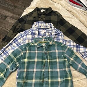 Long sleeve button down boys shirts